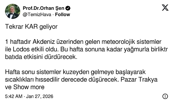 Orhan Şen'in paylaşımı 👇