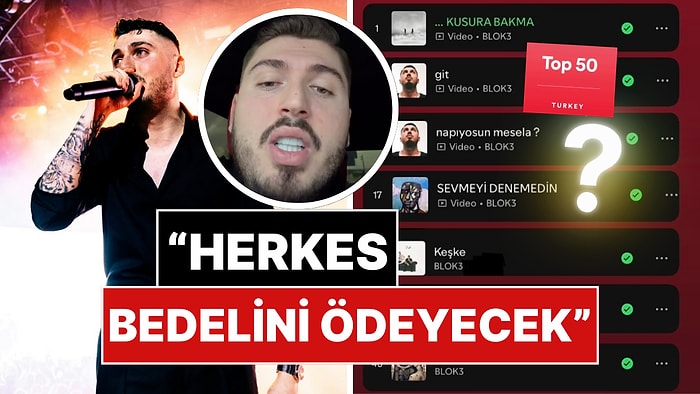 Blok3'ün "Kusura Bakma" Şarkısı Spotify'dan Kaldırıldı!