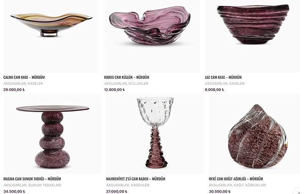 O ürünleri şöyle bırakalım: