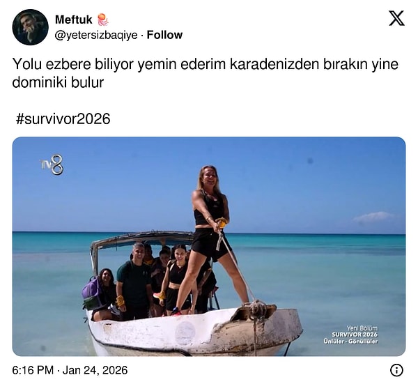 8. Yolu Nagihan tarif etmiş olabilir