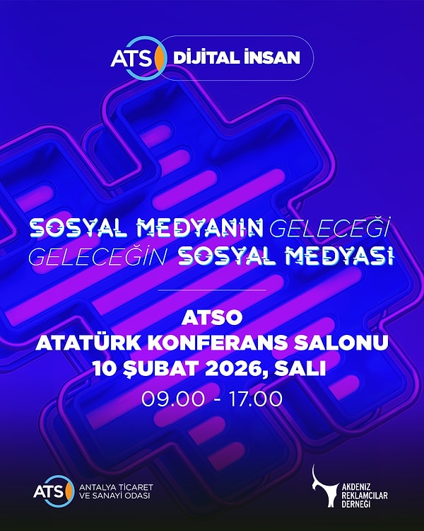 Tam da bu atmosferde, 10 Şubat 2026’da Antalya Ticaret ve Sanayi Odası’nda gerçekleşecek “Sosyal Medyanın Geleceği – Geleceğin Sosyal Medyası” başlıklı DİJİ-TAL İNSAN Zirvesi, ister istemez zihnimde başka bir sahneyi çağırdı.