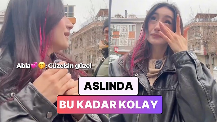 Aslında Bu Kadar Basit: Genç Kadın Video Çekerken Bir Anda Gelen İltifat Karşısında Gözyaşlarını Tutamadı
