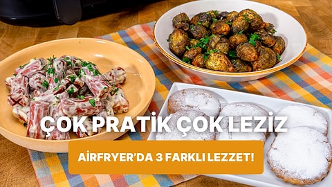 Airfryer'da Baharatlı Brüksel Lahanası, Ballı Hardallı Sosis ve Zencefilli Kurabiye Nasıl Yapılır?