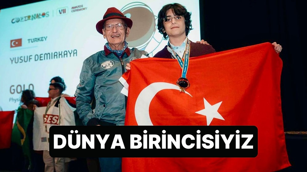 Yusuf Demirkaya Fizik ve Astronomi Alanında Altın Madalya Kazanarak Dünya Birincisi Oldu