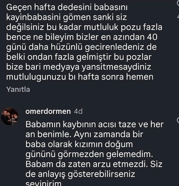 Ömer Dormen açıklamasında şu ifadeleri kullandı: