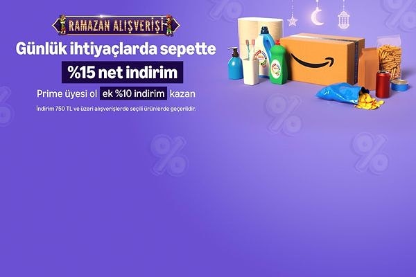 750 TL ve üzeri alışverişlerde %15 net indirim fırsatıyla hem bütçenizi koruyup hem stok yapabilirsiniz.