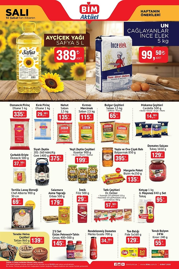 Safya Ayçiçek Yağı 5 Litre 389 TL