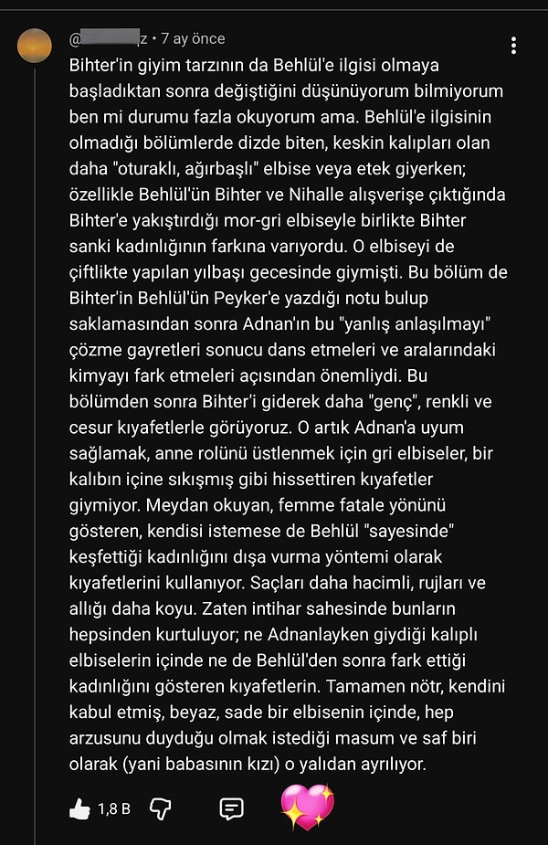 Aşk-ı Memnu hakkında aşırı haklı tespitte bulunan seyircinin yorumu gündem oldu.