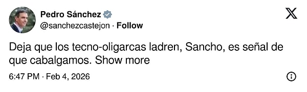 İspanyol bu iki isme X üzerinden yanıt verdi.