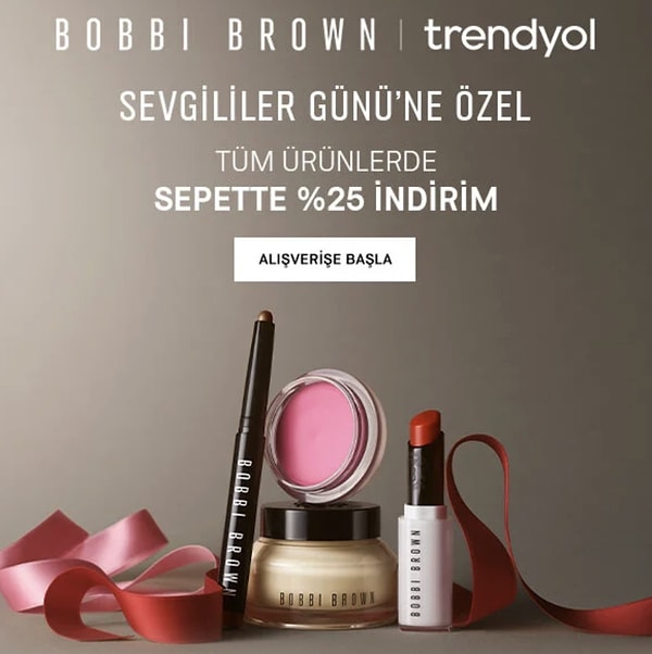 Makyaj çantanızın lüks dokunuşu Bobbi Brown'da tüm ürünlerde %25 indirim başladı!