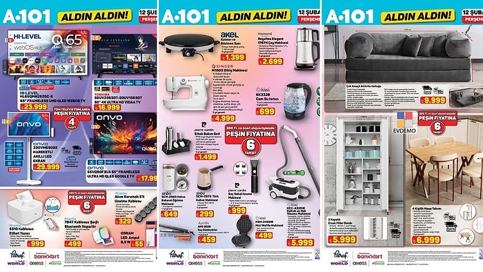 A101'e Hareketli Akıllı Ekran Geliyor! 12 Şubat 2026 Aldın Aldın Kataloğu