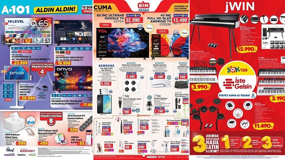 İndirim Günleri Başlıyor! 7 - 13 Şubat Haftasında A101 ve BİM Aktüel Ürünler Listesinde Ne Var?