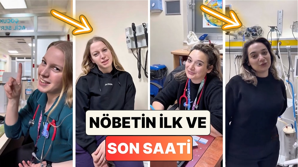 Pediatri Doktorları Nöbetlerinin İlk ve Son Saatlerindeki Görüntülerini Paylaştı