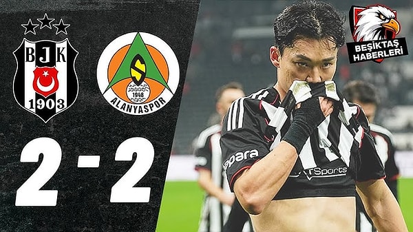 Beşiktaş evinde Alanyaspor karşısında zorladı ama galibiyeti alamadı.