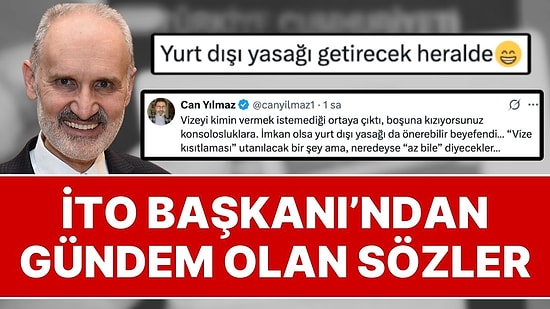 “Yurt Dışı Yasağı Getirecek Heralde!” İTO Başkanı Şekip Avdagiç’in Yurt Dışı Turizmi Sözleri Gündem Oldu