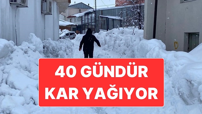 Bingöl’ün Karlıova İlçesi İsminin Hakkını Veriyor: İlçede 40 Gündür Aralıklı Olarak Kar Yağıyor