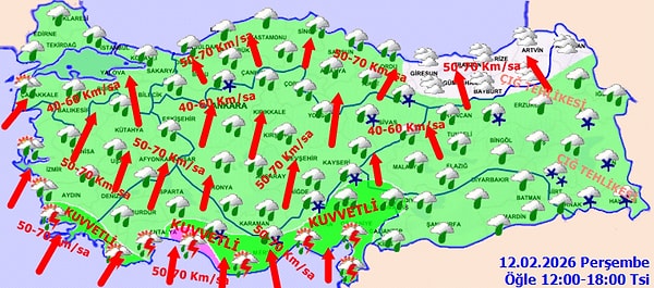 Beklenen yoğun yağış ve fırtına nedeniyle Bodrum ve Milas'ta okullar tatil edildi.