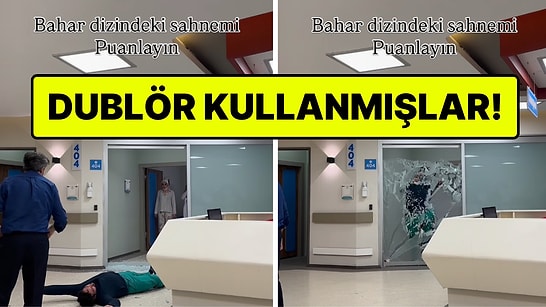 Bahar Dizisinde Rol Alan Dublör, Cam Kırdığı Sahnenin Kamera Arkasını Yayınladı