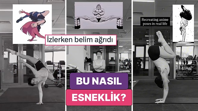 Bu Nasıl Esneklik: Sporcu Dilnoza Abdusalimova İmkânsız Gibi Görünen Anime Pozlarını Denedi