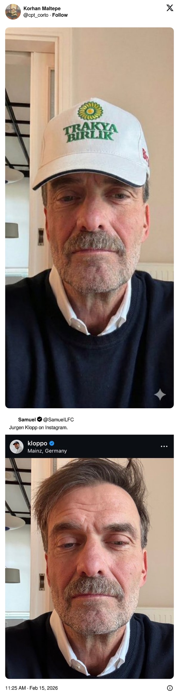 Teknik direktör Jürgen Klopp'un yeni imajına merhaba deyin 👋