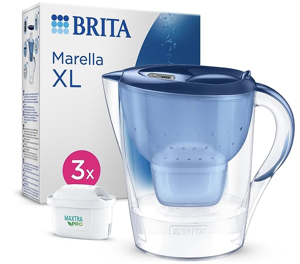 Brita Marella XL filtreli sürahiyle musluk suyunuzu saniyeler içinde taze ve arıtılmış içme suyuna dönüştürün!