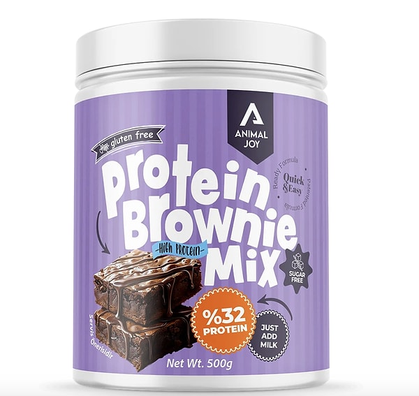 Animal Joy Protein Brownie Mix ile tatlı krizlerinize %25 indirime ek kod fırsatıyla sağlıklı çözüm sunun!