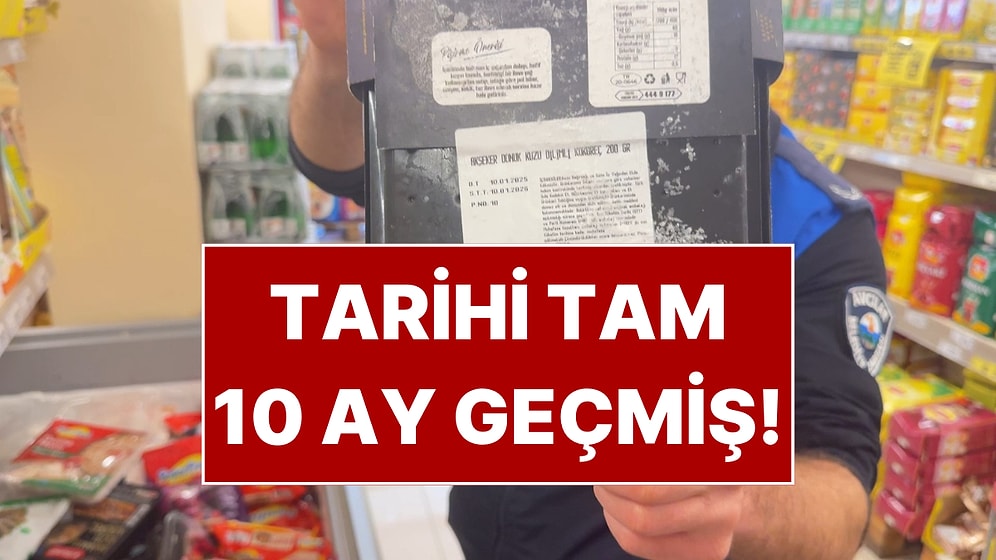 Zincir Market Raflarında Şoke Eden Görüntü: Tarihi 10 Ay Geçmiş Ürünler Bulundu