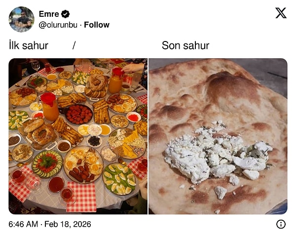 Sahurlar arası farklara da değinildi.
