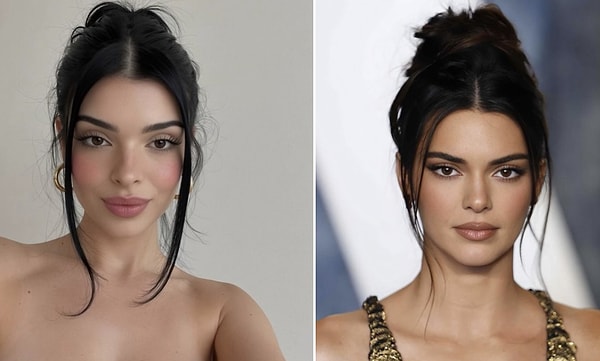 Son paylaşımını gören sosyal medya kullanıcıları Eda Biçim'i dünyaca ünlü model Kendall Jenner’a benzetti.