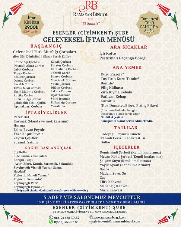 Bazı kullanıcılar kişi başı 2900 lira olan fiyatları paylaştı.