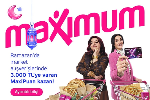 İşCep'ten Market, Birikimli Market ve Yüksek Sepet Market kampanyalarına katılın, 3.000 TL'ye varan MaxiPuan kazanın!
