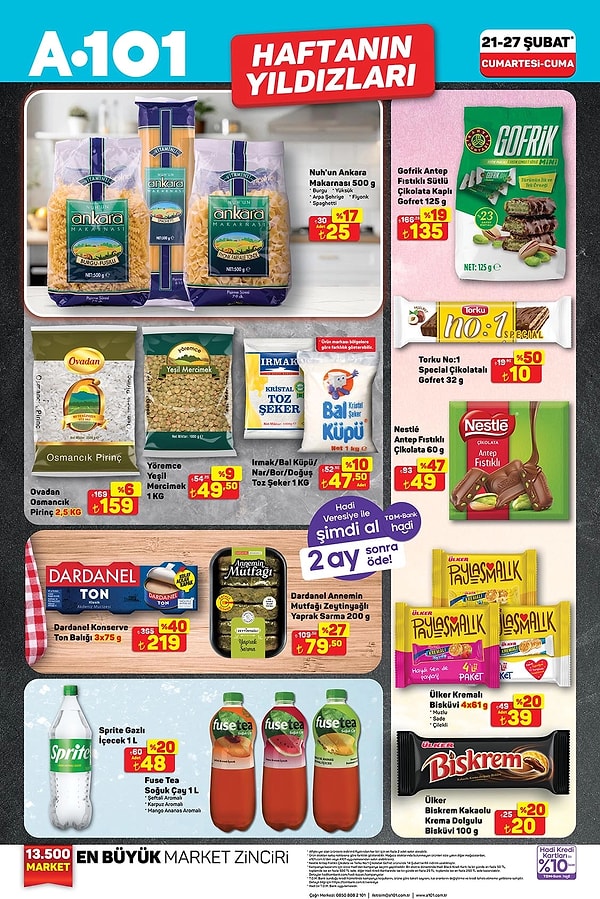 Nuh'un Ankara Makarnası 500 gr 25 TL