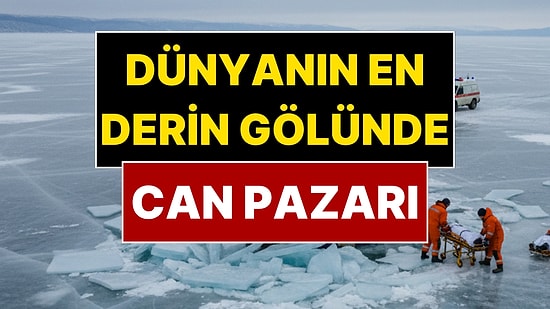 Buz Tutmuş Yüzeyden Geçmeye Çalışan Tur Otobüsü Dünyanın En Derin Gölüne Düştü