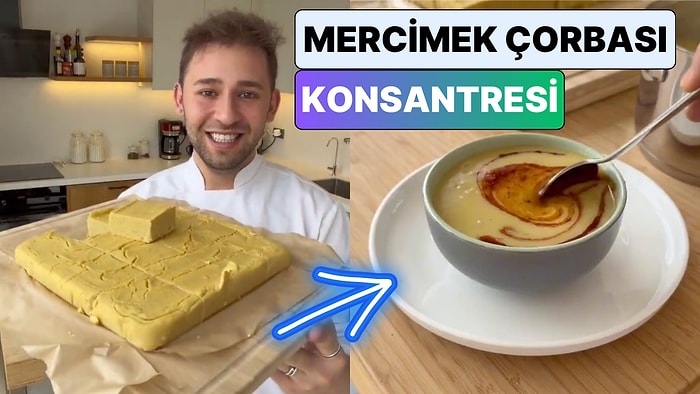 Șef Berker Başmanav Restoranlarda 1 Dakikada Hazırlanan Mercimek Çorbası Konsantresini Paylaştı
