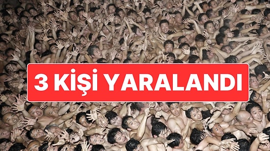 Japonya’da Binlerce Erkeğin Katıldığı Çıplak Festivalde 3 Kişi Yaralandı