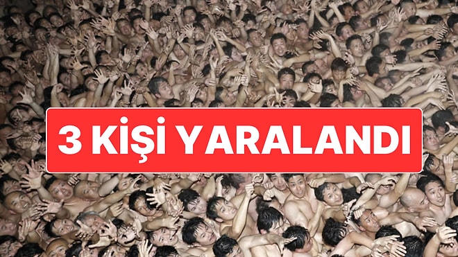 Japonya’da Binlerce Erkeğin Katıldığı Çıplak Festivalde 3 Kişi Yaralandı