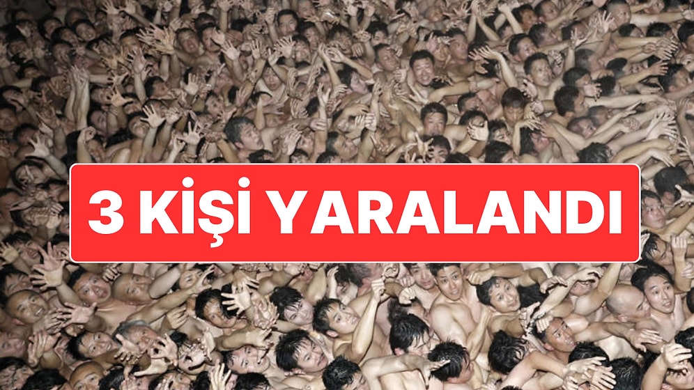 Japonya’da Binlerce Erkeğin Katıldığı Çıplak Festivalde 3 Kişi Yaralandı