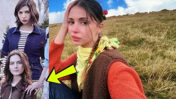 Taşacak Bu Deniz afişine eklenen Zeynep Atılgan'ın bacaklarındaki detay dikkatten kaçmadı.