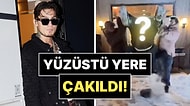 Karda Akrobatik Hareketler Deneyen Çakal, Yüzüstü Yere Çakıldı!