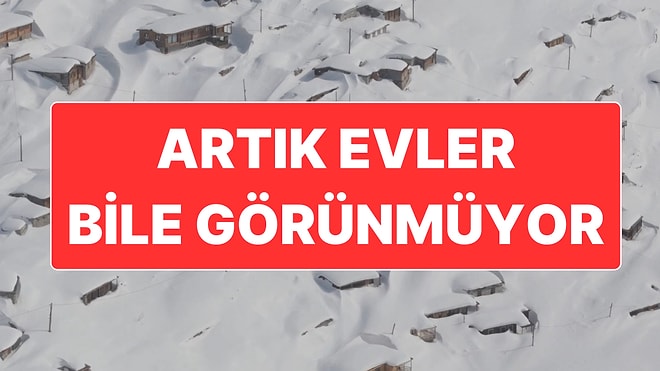 Rize’nin Çamlıhemşin İlçesindeki 3 Metrelik Kar Kartpostallık Görüntüler Ortaya Çıkardı