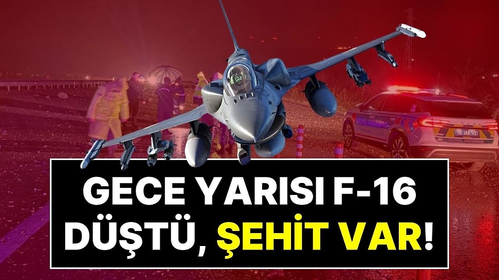 Balıkesir'den Acı Haber Geldi: F-16 Uçağı Düştü, 1 Pilot Şehit Oldu!