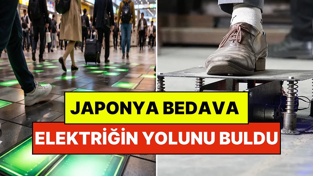 Japonlar Bedava Elektriğin Yolunu Buldu: Elektriği Halk Yürüyerek Üretiyor!