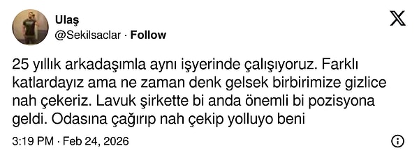 Araya kıdem girmiş.