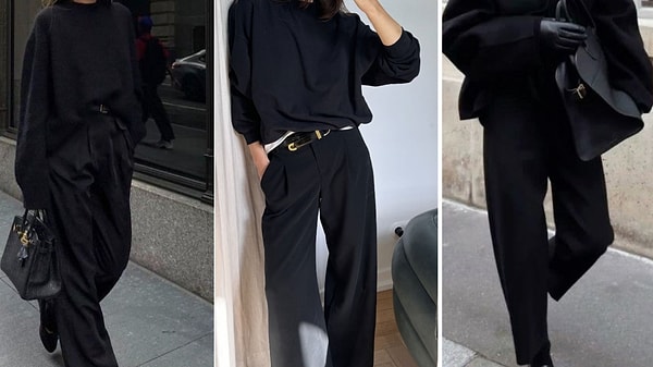 9. Siyah Kumaş Pantolon