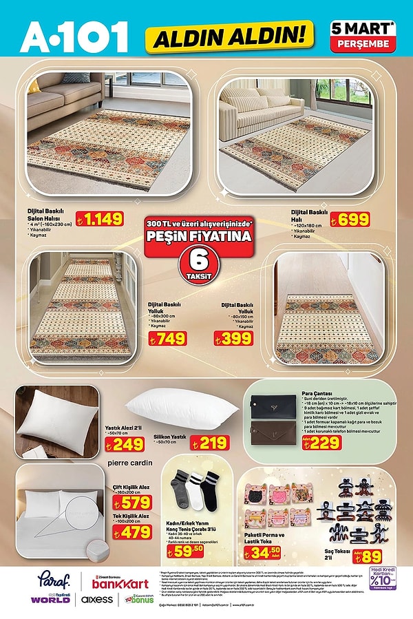 Dijital Baskılı 4m2 1.149 TL