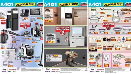 A101'e Overlok Makinesi Geliyor! 5 Mart 2026 A101 Aldın Aldın Kataloğu