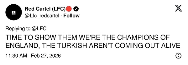"ARTIK ONLARA İNGİLTERE ŞAMPİYONU OLDUĞUMUZU GÖSTERME ZAMANI GELDİ, TÜRKLER BURADAN SAĞ ÇIKAMAYACAK"