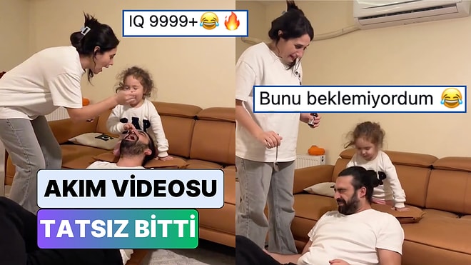 Tüm Dünyada Viral Oldu: Bir Minik Ailesini Akım Videosu Çekeceğine Pişman Etti
