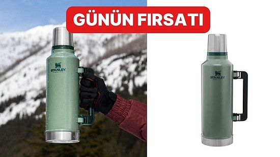 Çok Satan Listesinin Yıldızı Stanley Klasik Vakumlu Çelik Termos İndirimde!