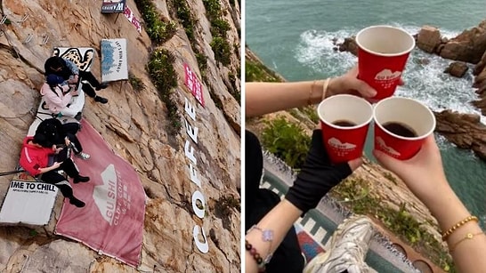 An Interesting Cafe Where You Can Sip Coffee on the Edge of a Cliff!